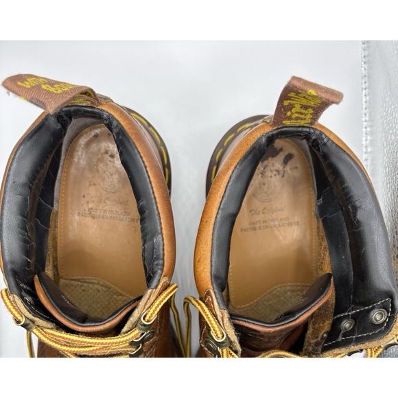 Dr. Martens Vintage 8287 Men\'s Sz 7 Brown Leather Boots Made in England -1811 main image 4